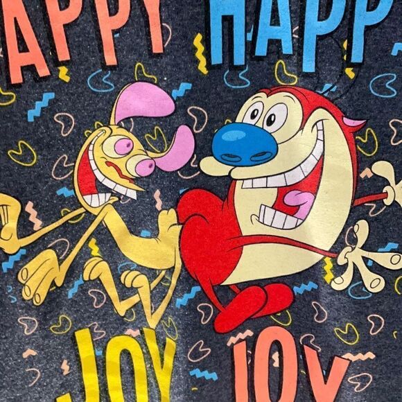 Ren and Stimpy Happy Happy Joy Joy Tshirt, Small, Grey. Nickleodeon 90’s Adult S - Picture 6 of 7